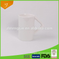 Audited Factory,Ceramic White Mugs Wholesale With Special Handle, High Quality White Mugs Wholesale